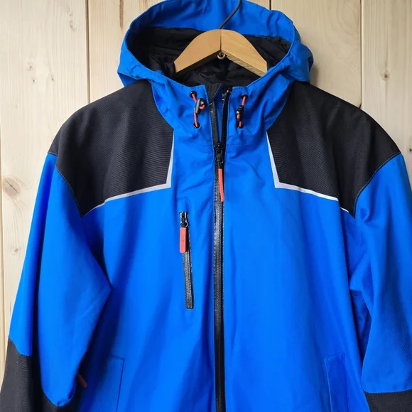 Helly Hansen Chelsea Workwear Waterproof Windbreaker Lined Jacket Mens Large - Picture 2 of 11